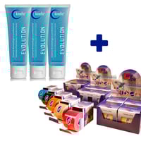 PACK BANDING CURE TAPE: 6 Rolls Cure Tape Bandage Neuromusculaire 5cm X 5m + 3 Kinefis Evolution 300 cc Crèmes